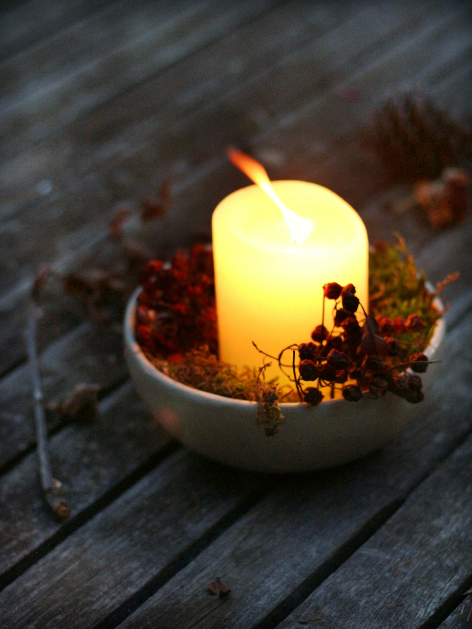 candela accesa